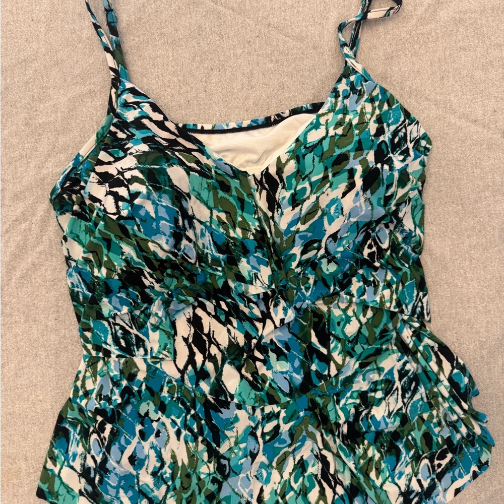 Women's Multicolor Patterned tankini
